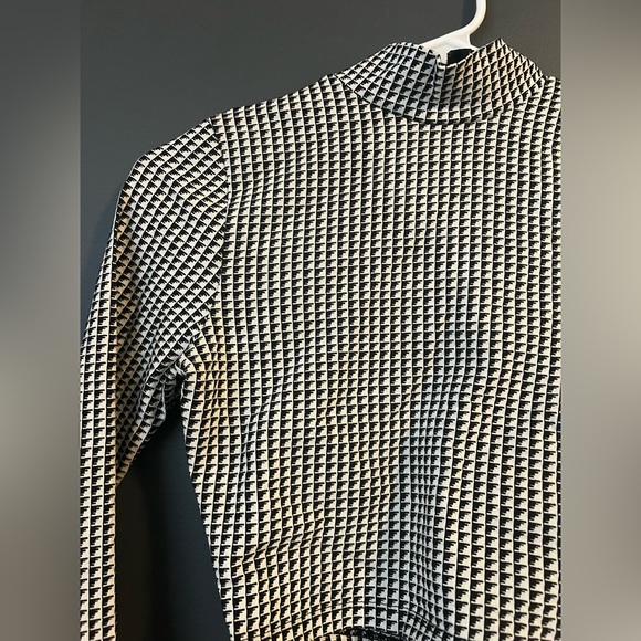 Akira matching Houndstooth set cropped turtleneck with pencil skirt Small - Picture 4 of 5